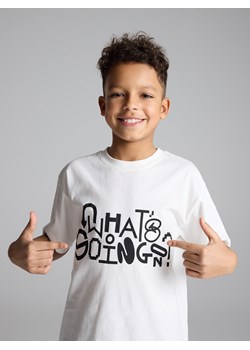 Reserved - Bawełniany t-shirt 3 pack - złamana biel ze sklepu Reserved w kategorii T-shirty chłopięce - zdjęcie 188406002