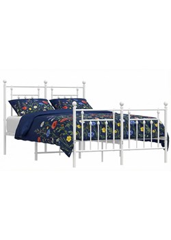 Białe metalowe łóżko loftowe 140x200 cm L1-L82 ze sklepu Edinos.pl w kategorii Łóżka i materace - zdjęcie 188406193