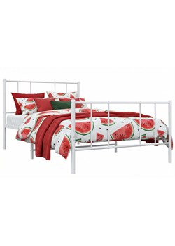 Białe metalowe łóżko pojedyncze 80x200 cm W5-K88 ze sklepu Edinos.pl w kategorii Łóżka i materace - zdjęcie 188406214