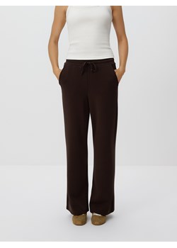 Reserved - Spodnie z szeroką nogawką - ciemnobrązowy ze sklepu Reserved w kategorii Spodnie damskie - zdjęcie 188407070