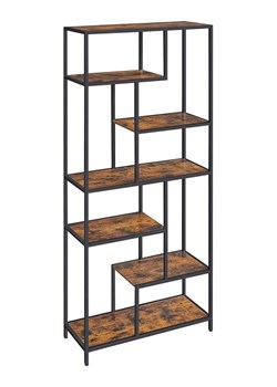 Songmics Regał w kolorze brązowo-czarnym na książki - 80 x 180 x 30 cm ze sklepu Limango Polska w kategorii Regały i witryny - zdjęcie 188407492