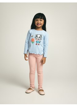 Reserved - Prążkowane legginsy - brzoskwiniowy ze sklepu Reserved w kategorii Spodnie dziewczęce - zdjęcie 188408800