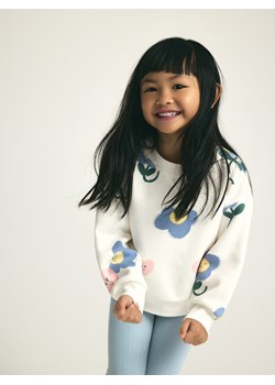 Reserved - Wzorzysta bluza - złamana biel ze sklepu Reserved w kategorii Bluzy dziewczęce - zdjęcie 188408821