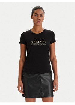 Armani Exchange T-Shirt XW001837 AF16294 UC001 Czarny Slim Fit ze sklepu MODIVO w kategorii Bluzki damskie - zdjęcie 188410374