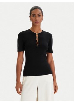 KARL LAGERFELD Bluzka B1W18014 Czarny Slim Fit ze sklepu MODIVO w kategorii Bluzki damskie - zdjęcie 188410384