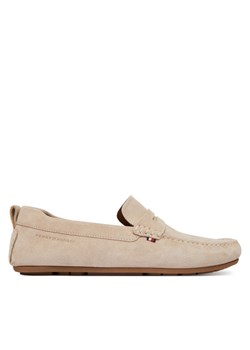 Tommy Hilfiger Mokasyny Core Hilfiegr Suede Driver FM0FM05789 Beżowy ze sklepu MODIVO w kategorii Mokasyny męskie - zdjęcie 188410391