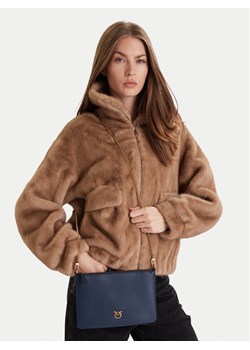 PINKO Torebka Flat Classic AI 25-26 PCPL 100455 A0F1 Granatowy ze sklepu MODIVO w kategorii Kopertówki - zdjęcie 188410474