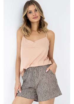Sensis krótka piżama damska Alessa, Kolor karmelowy-wzór, Rozmiar S, SENSIS ze sklepu Primodo w kategorii Piżamy damskie - zdjęcie 188411002
