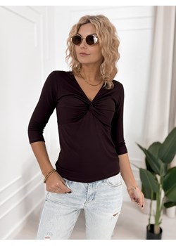 bluzka orinoco ciemnobrązowa one size ze sklepu UBRA w kategorii Bluzki damskie - zdjęcie 188411272