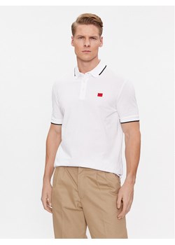 Hugo Polo Deresino232 50490775 Biały Slim Fit ze sklepu MODIVO w kategorii T-shirty męskie - zdjęcie 188412261