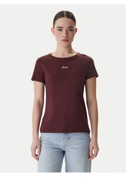 BOSS T-Shirt Elove 50554696 Brązowy Slim Fit ze sklepu MODIVO w kategorii Bluzki damskie - zdjęcie 188412282