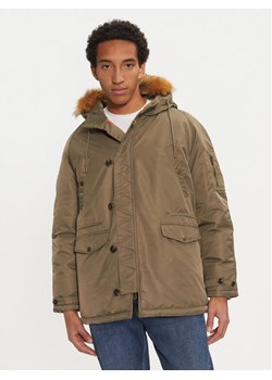 Guess Parka M4BL22 WG932 Khaki Regular Fit ze sklepu MODIVO w kategorii Parki męskie - zdjęcie 188412323