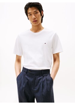 Tommy Hilfiger Koszulka męska Mężczyźni Bawełna biały jednolity ze sklepu vangraaf w kategorii T-shirty męskie - zdjęcie 188413404