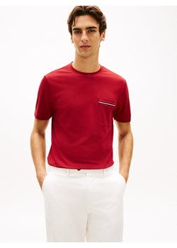 Tommy Hilfiger Koszulka męska Mężczyźni Bawełna bordowy jednolity ze sklepu vangraaf w kategorii T-shirty męskie - zdjęcie 188413414