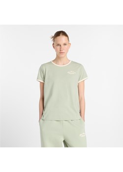 Koszulka damska New Balance WT53524GAS – zielona ze sklepu New Balance Poland w kategorii Bluzki damskie - zdjęcie 188413434
