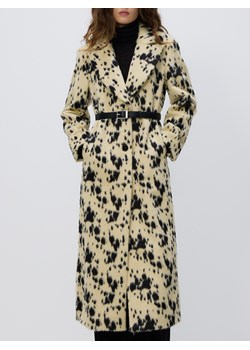 Reserved - Płaszcz ze sztucznego włosia - wielobarwny ze sklepu Reserved w kategorii Płaszcze damskie - zdjęcie 188413502