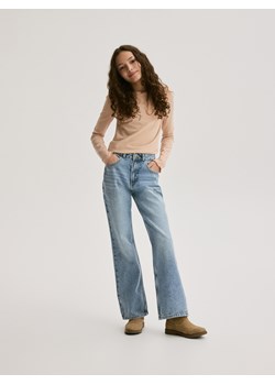 Reserved - Jeansy bootcut - niebieski ze sklepu Reserved w kategorii Spodnie dziewczęce - zdjęcie 188413584