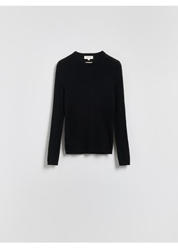 Reserved - Bluzka z wełny merino - czarny ze sklepu Reserved w kategorii Bluzki damskie - zdjęcie 188413642