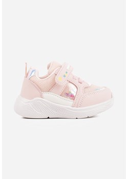 Różowe Buty Sportowe Sneakersy na Grubej Podeszwie z Metalicznymi Ozdobami Salanore ze sklepu born2be.pl w kategorii Buty sportowe dziecięce - zdjęcie 188413910