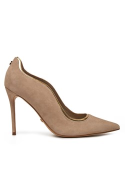 Szpilki Guess FLPSBA SUE08 Beżowy ze sklepu eobuwie.pl w kategorii Czółenka - zdjęcie 188416914