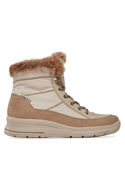 Śniegowce Rieker L7742-62 Beżowy ze sklepu eobuwie.pl w kategorii Śniegowce damskie - zdjęcie 188416944