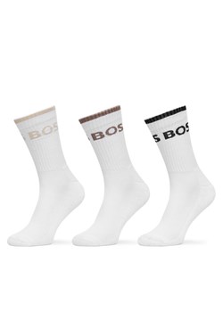 Skarpety długie BOSS 50510168 Biały ze sklepu eobuwie.pl w kategorii Skarpetki męskie - zdjęcie 188417000