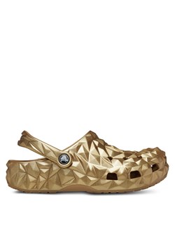 Klapki Crocs Cls Metallic Geometric Clog 210002 Złoty ze sklepu eobuwie.pl w kategorii Klapki damskie - zdjęcie 188417021