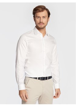 Calvin Klein Koszula K10K108427 Biały Slim Fit ze sklepu MODIVO w kategorii Koszule męskie - zdjęcie 188418671
