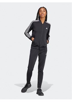 adidas Dres Essentials 3-Stripes IJ8781 Czarny Slim Fit ze sklepu MODIVO w kategorii Dresy damskie - zdjęcie 188418752