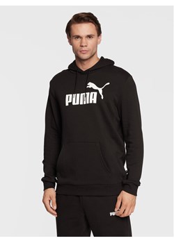 Puma Bluza Essentials Big Logo 586688 Czarny Regular Fit ze sklepu MODIVO w kategorii Bluzy męskie - zdjęcie 188418760