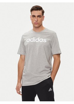 adidas T-Shirt Essentials Single Jersey Linear Embroidered Logo T-Shirt IC9277 Szary Regular Fit ze sklepu MODIVO w kategorii T-shirty męskie - zdjęcie 188418761
