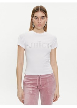 Juicy Couture T-Shirt Ryder Rodeo JCBCT223826 Biały Slim Fit ze sklepu MODIVO w kategorii Bluzki damskie - zdjęcie 188418854