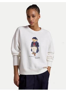 Polo Ralph Lauren Bluza 211947947001 Biały Relaxed Fit ze sklepu MODIVO w kategorii Bluzy damskie - zdjęcie 188419033