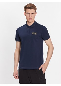 EA7 Emporio Armani Polo 3RPF01 PJ5AZ 1554 Granatowy Regular Fit ze sklepu MODIVO w kategorii T-shirty męskie - zdjęcie 188419051