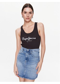 Pepe Jeans Top Ozella PL505474 Czarny Regular Fit ze sklepu MODIVO w kategorii Bluzki damskie - zdjęcie 188419130