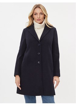 United Colors Of Benetton Płaszcz wełniany 2YDTDN012 Granatowy Regular Fit ze sklepu MODIVO w kategorii Płaszcze damskie - zdjęcie 188419152