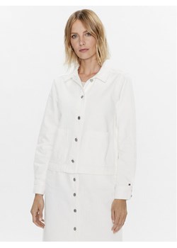 Tommy Hilfiger Kurtka jeansowa WW0WW37625 Biały Regular Fit ze sklepu MODIVO w kategorii Kurtki damskie - zdjęcie 188419180