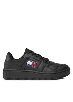 Tommy Jeans Sneakersy Tjw Retro Basket Ess EN0EN02505 Czarny ze sklepu MODIVO w kategorii Buty sportowe damskie - zdjęcie 188419201