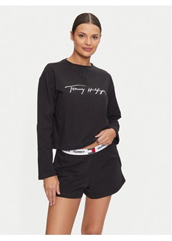 Tommy Hilfiger Piżama UW0UW05630 Czarny Regular Fit ze sklepu MODIVO w kategorii Piżamy damskie - zdjęcie 188419274