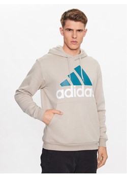 adidas Bluza IJ8942 Beżowy Regular Fit ze sklepu MODIVO w kategorii Bluzy męskie - zdjęcie 188419301