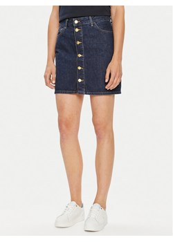 Tommy Hilfiger Spódnica jeansowa WW0WW42220 Granatowy Regular Fit ze sklepu MODIVO w kategorii Spódnice - zdjęcie 188419304