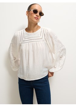 Mohito - Bluzka z wiskozą - kremowy ze sklepu Mohito w kategorii Bluzki damskie - zdjęcie 188422271