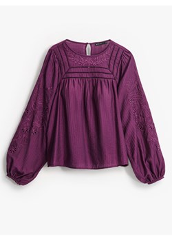 Mohito - Fioletowa bluzka z wiskozą - ciemny fiolet ze sklepu Mohito w kategorii Bluzki damskie - zdjęcie 188422283