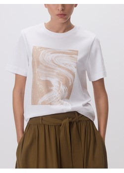 Reserved - T-shirt z nadrukiem - biały ze sklepu Reserved w kategorii Bluzki damskie - zdjęcie 188422344