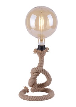 LeuchtenDirekt Lampa stołowa "Rope" w kolorze jasnobrązowym - wys. 33 cm ze sklepu Limango Polska w kategorii Oświetlenie - zdjęcie 188423852