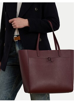 Torebka LAUREN RALPH LAUREN Large Cameryn 431960183010 Bordowy ze sklepu eobuwie.pl w kategorii Torby Shopper bag - zdjęcie 188424480