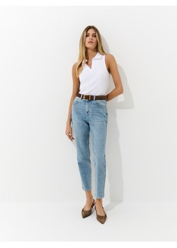 Mohito - Jeansy mom slim - niebieski ze sklepu Mohito w kategorii Jeansy damskie - zdjęcie 188424951