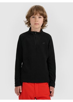 Chłopięca bielizna termiczna polarowa (góra) 4F 4FJRAW25UFLEM072- czarna ze sklepu Sportstylestory.com w kategorii Bielizna termoaktywna - zdjęcie 188426134