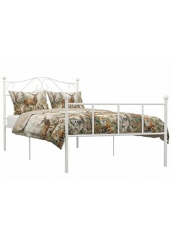 Białe metalowe łózko w stylu loft 100x200 cm A0-T29 ze sklepu Edinos.pl w kategorii Łóżka i materace - zdjęcie 188426151