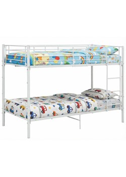 Białe Metalowe Łóżko Piętrowe 90X200 Cm G3-Z12 ze sklepu Edinos.pl w kategorii Łóżka i materace - zdjęcie 188426193